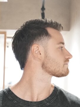 ダウズバーバーショップ 渋谷(dau's barber shop) マレットヘア