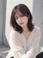 ワゴンバイアフロート(Wagon by afloat)&nbsp;くびれミディアムレイヤー×外ハネ/20代30代40代丸顔面長池袋