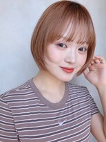 イルウィ(irwi) 【門前仲町】ハッシュカットナチュラルショート ベージュカラー