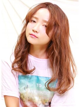 ヘアーカラープラス 都賀店(PLUS) ピンクラフ・ロングウェーブ