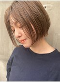 揺らぎBOB/ワンカール/ニュアンスカラー/大人ガーリー/抜け感