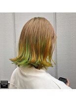 ヘアメイクミワ(HAIR+MAKE MIWA) unicorn color OR×YE×GR