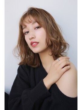 ルービック 和歌山(Rubik's) 大人かわいいデジタルパーマボブ#アッシュベージュ