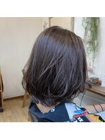 ギフト ヘアー サロン(gift hair salon) ロブスタイル×ダークベージュ