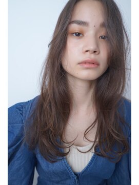 パール(PearL) 【PearL】ゆるパーマロング×チョコレートブラウンカラー