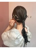 金箔！人気急上昇！タイトポニーお呼ばれヘアセット♪