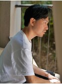 大人スーツビジネスツーブロック刈り上げないセンターパート