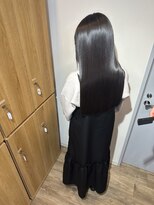 イオエ 梅田(ioe)&nbsp;ダブルカラー/大人ボブ/黒髪スタイル/髪質改善/縮毛矯正