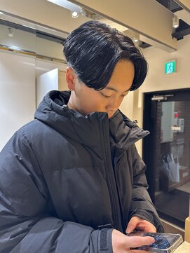 ルースト 京都河原町店(ROOST) センターパートカルマパーマニュアンスパーマナチュラルスタイル