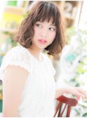 オン眉バレイヤージュランダムボブパーマc5戸頭20代30代40代