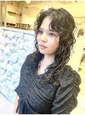 ロング×スパイラルパーマ