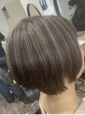おしゃれな大人のデザインカラー ハイライト ミルクティー