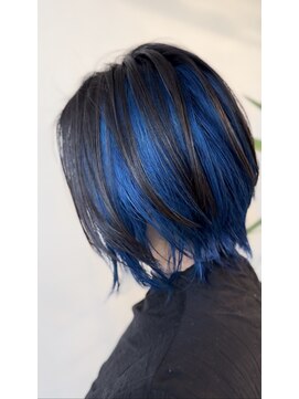 ヘアサロン カンパニュール(hair salon Campanule) インナーカラーインナーカラ【ライトブルー】