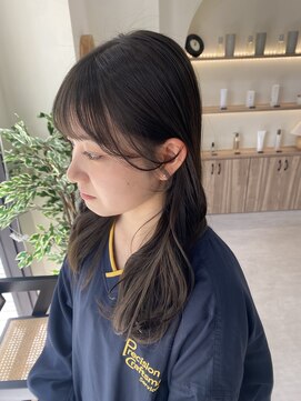 ジーナ 博多筑紫口(Zina) 顔周りカット/韓国風カット/透明感カラー/zina博多筑紫口