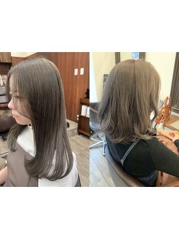 【あなたに合ったカラーをご提案】髪の状態に合わせて薬剤選定するから髪を傷めずにしっかり染まる♪[押上]