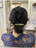 くびれヘア/アプリコットオレンジ/夏のヘアアレンジ/茅ケ崎