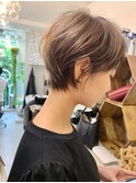 20代/30代/ニュアンスカラー/小顔/前髪カット/ショート/表参道