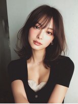 ハーツ(Heart's)&nbsp;ミディアム×白髪ぼかしカラー３０代４０代５０代６０代