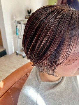 ショートレイヤー/丸みショート/ナチュラルボブ