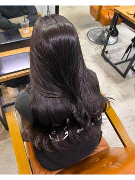 ルート 南堀江(route) ラベンダーグレージュ/髪質改善/艶髪/縮毛矯正/前髪カット/堀江