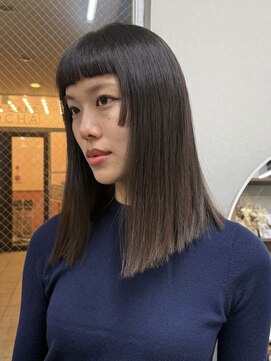 デイジー(Daisy) 前髪カット/ボブカット/透け感グレージュ