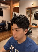 メンズカット　特殊パーマ