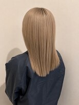 ヘアガーデン ティアラ(Hair Garden TIARA) ブリーチカラーハイトーンハイライトストレートロングヘア