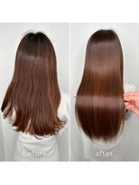 アース 渋谷店(HAIR&MAKE EARTH)&nbsp;髪質改善×縮毛矯正でつくる艶髪ロング
