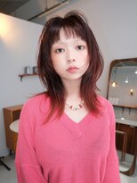 ルッチ 立川(LUCCI) ハッシュカット/ウルフカット/ピンクブラウン