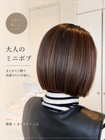 ラシェンテ リセ 西宮北口(La Sente Lycee)&nbsp;10代20代30代40代オススメスタイル大人のミニボブ