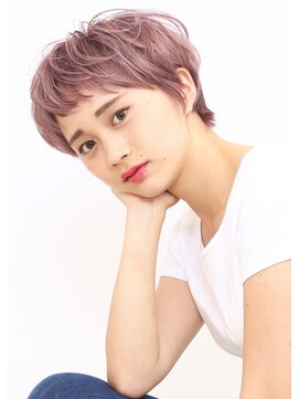 ピークアブー アヴェダ アトレ恵比寿(PEEK-A-BOO AVEDA) 斜めバング丸シルエットショート 大泉 直人