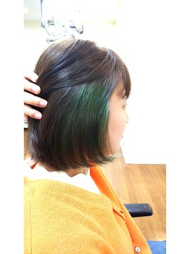 サンクスヘアー(Thanks hair) [Thanks  hair] ボブ  インナーカラー