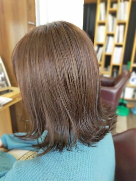 キュウヘアー(KYUU HAIR) 外ハネ×ミディアム