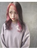 フェイスフレーミング ピンク