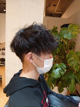 アヤメ(ayame) マッシュパーマ_メンズ_フェード【東久留米】