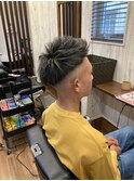 スキンフェード＋ハイライト