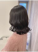 肩上ボブ/韓国風コテ巻き