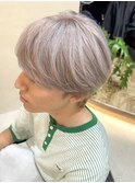 ショートボブケアブリーチダブルカラーミニボブハイトーンカラー