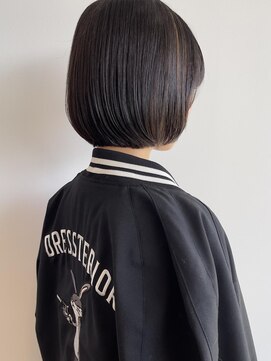 トップヘアスパアンドリゾート 鳴海(TOP HAIR spa&resort) まだまだ人気!切りっぱなしボブ!/20代30代40代