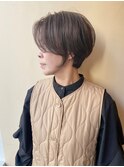 【甘すぎないショートボブスタイル】