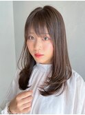 ミディアムレイヤーカット*髪質改善カラー*30代40代50代