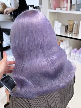 ベレーザ 渋谷(BELEZA) 10741艶髪ラベンダーパープル韓国風巻きラベンダーミルクティー
