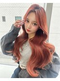 韓国赤髪ヘア♪♪ボルドーベージュ!
