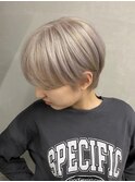 ホワイトブロンド/グレージュ/トリプルカラー/美髪(表参道駅)