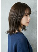 30代40代50代くびれミディアムウルフ髪質改善酸性ストレート