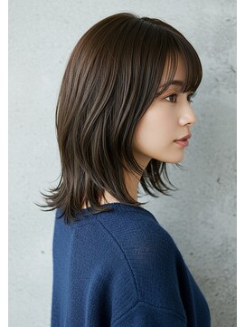 アントワープトーキョー(antwerp TOKYO) 30代40代50代くびれミディアムウルフ髪質改善酸性ストレート