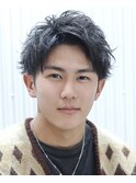 王道アップバングショート