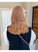 グレージュ切りっぱなしボブ前髪ありミニボブミルクティベージュ