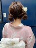 【☆6～８月限定☆】夜市、花火大会にアレンジ＋浴衣着付け☆