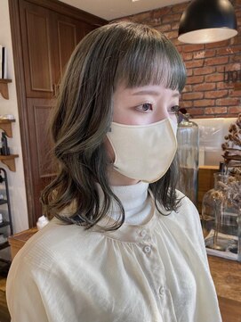 ボコカ(bococa) 【macana指名】オリーブベージュ ケアブリーチ レイヤー